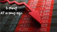 నిజంగానే బుడగ పేలింది, 5 రోజుల్లోనే 47 బి డాలర్ల నష్టం వచ్చింది