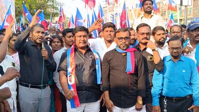 Vck Vanniarasu says Sri Lankas Rajapakse fate is the same as Modi - TNN இலங்கையின் ராஜபக்சே கதிதான், மோடிக்கும் ஏற்படும் - வன்னியரசு