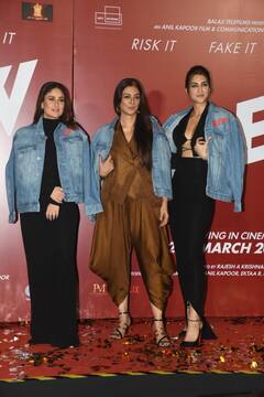 Crew Trailer: 'ਕਰੂ' ਦੇ ਟਰੇਲਰ ਲੌਂਚ ਦੌਰਾਨ ਖਾਸ ਅੰਦਾਜ਼ 'ਚ ਨਜ਼ਰ ਆਈਆਂ ਕਰੀਨਾ, ਤੱਬੂ ਤੇ ਕ੍ਰਿਤੀ, ਦੋਸਾਂਝਵਾਲਾ ਰਹੇ ਗਾਇਬ, ਦੇਖੋ PICS