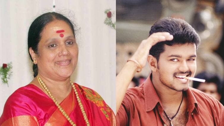 Shanthi Williams shares her memories on how vijay treated her at thirumalai shooting Shanthi Williams: சாந்தி வில்லியம்ஸூக்காக சண்டை போட்ட விஜய்.. திருமலை ஷூட்டிங் ஸ்பாட்டில் நடந்தது என்ன?