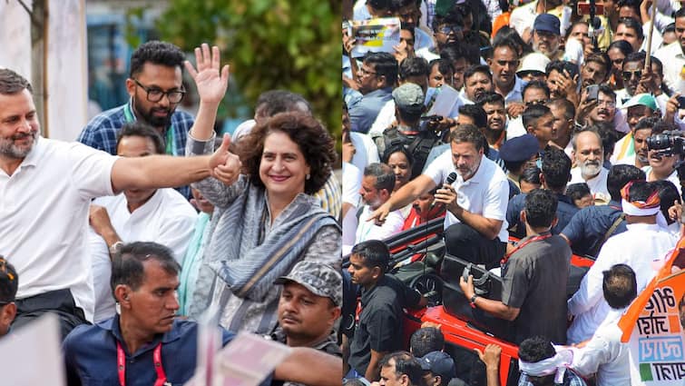 Rahul Gandhi Concludes Bharat Jodo Nyay Yatra In Mumbai, Large Crowd Joins March — IN PICS