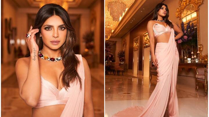 Priyanka Chopra attended the star-studded Holi bash hosted by Isha Ambani based on the theme 'A Roman Holi.'