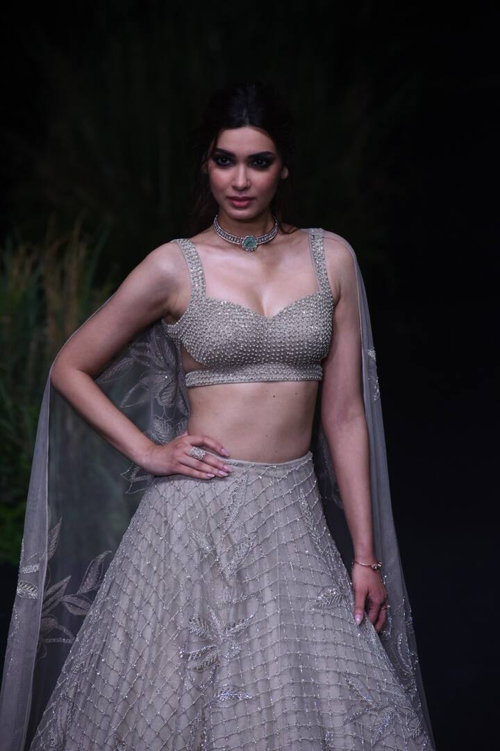 ‘लैक्मे फैशन वीक 2024’ में एक्ट्रेस डायना पेंटी भी सिल्वर लहंगे में अपनी खूबसूरती का जलवा बिखेरती हुई दिखाई दी.