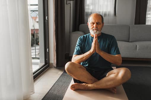 Meditation: Meditation is a fundamental aspect of yoga that cultivates non-judgemental awareness and inner stability. By practising meditation regularly under the guidance of a Guru or faith leader who is equipped with the Indian Knowledge Systems, individuals can learn to quiet the mind, reduce stress, and enhance self-awareness, creating optimal conditions for restful sleep. (Image Source: Getty)