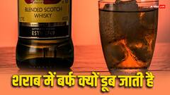 बर्फ पानी में तो तैरती है...लेकिन शराब में जाते ही डूब क्यों जाती है? ये है जवाब