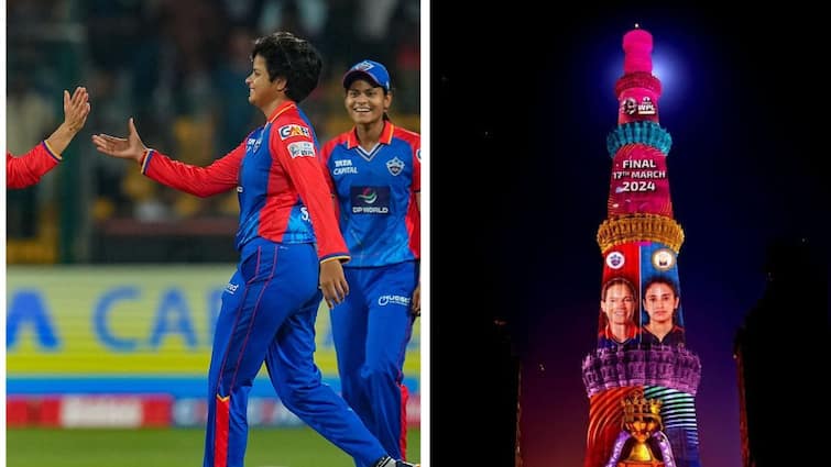 Qutub Minar Lights Up Ahead Of DC vs RCB WPL 2024 Final, Video Goes Viral- WATCH