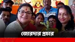 ফুল ও মিষ্টি দিয়ে পুজো, প্রবীণকে প্রণাম ; রবিবাসরীয় জনসংযোগে খামতি রাখলেন না লকেট