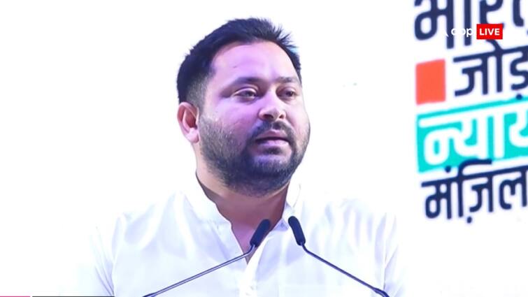 Tejashwi yadav speech in mumbai india rally bharat jodo nyay yatra rahul gandhi राहुल गांधी की सभा में तेजस्वी यादव का बड़ा बयान- 'हमारी लड़ाई PM मोदी से नहीं बल्कि...'