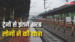 रेलवे में इस साल इतने अरब लोगों ने की यात्रा, जानिए कितना हुआ प्रॉफिट