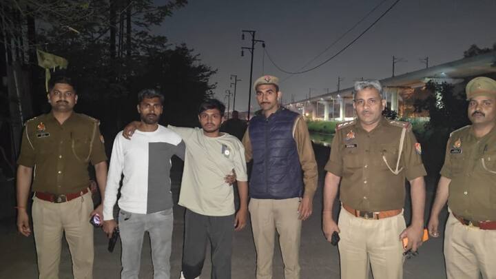 Noida Police arrested accused in encounter during cheking ann UP Encounter: नोएडा पुलिस ने मुठभेड़ में बदमाश को किया गिरफ्तार, पैर में लगी गोली