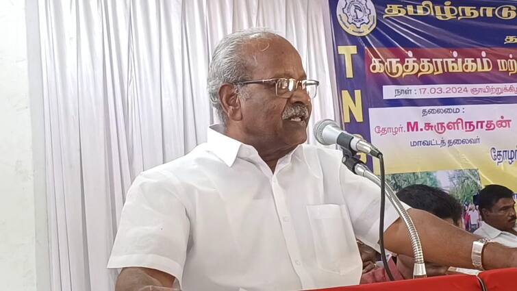 Union leader Soundarrajan says BJP wins the parliamentary elections, we will have to fight a civil war to get any change - TNN தேர்தலில் பாஜக வெற்றி பெற்று விட்டால் இந்த சூழல் ஏற்படும் - தொழிற்சங்க தலைவர் சௌந்தர்ராஜன்