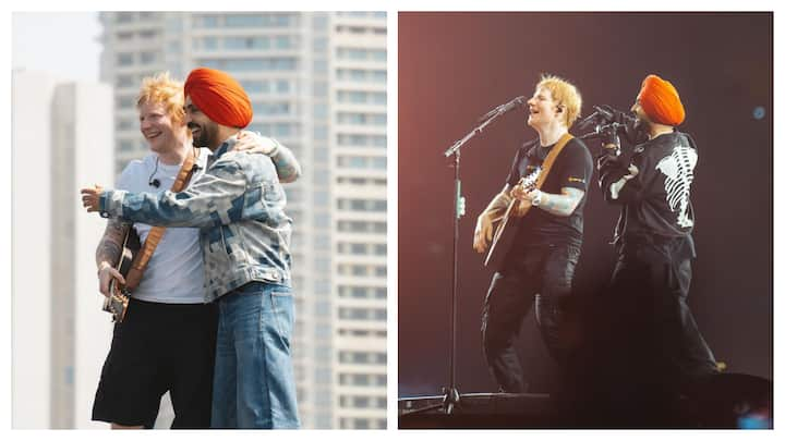 Popular singer-actor Diljit Dosanjh, who recently performed with British singer-songwriter Ed Sheeran at the Mahalaxmi racecourse in Mumbai, has shared pics from the concert on Instagram.