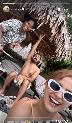 शादी के बाद बीच पर रोमांटिक हनीमून एंजॉय कर रहीं अस्मिता सूद, पति संग Liplock की तस्वीरें की शेयर