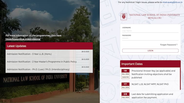 NLSAT Answer Key 2024 Out On admissions.nls.ac.in Objection Window To Open Soon NLSAT Answer Key 2024 Out On admissions.nls.ac.in - Check Details Here