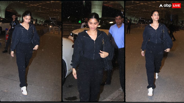 Suhana Khan: सुहाना खान को मुंबई एयरपोर्ट पर काफी स्टाइलिश अंदाज में स्पॉट किया गया. हमेशा की तरह बॉलीवुड के बादशाह की लाडली बेहद सिंपल लुक में नजर आईं.