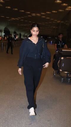 Suhana Khan : 'सुहाना खान' चा एअरपोर्ट लूक, पाहा फोटो...