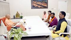 IN Pics: सीएम योगी से मिलने पहुंचे कई सांसद, BJP उम्मीदवार और केंद्रीय मंत्री, तस्वीर में नजर आए सहयोगी