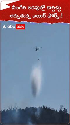 నీలగిరి అడవుల్లో కార్చిచ్చు ఆర్పుతున్న ఎయిర్ ఫోర్స్.!