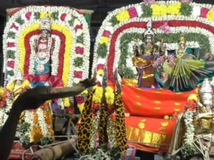 Pancha Murthys Swami Thiruveedi Ula at Karur Kalyana Pasupadeeswarar Temple - TNN கரூர் கல்யாண பசுபதீஸ்வரர் ஆலயத்தில்  பஞ்ச மூர்த்திகள் சுவாமி திருவீதி உலா