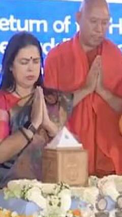 थाइलैंड से भारत वापस लाए गए भगवान बुद्ध के अवशेष | #abpnewsshorts