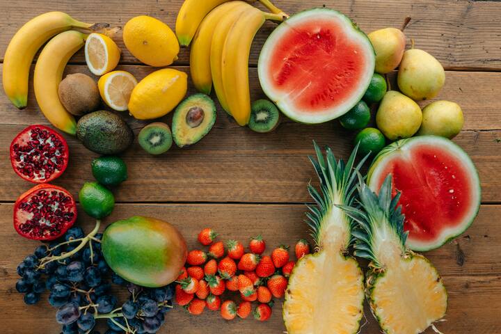 Consume as much fruits as possible.  Eat juicy fruits like orange, watermelon, melon, grapes and mango in your diet.  With its help the lack of water in the body can be easily compensated.  (Photo credit: Pexel.com)