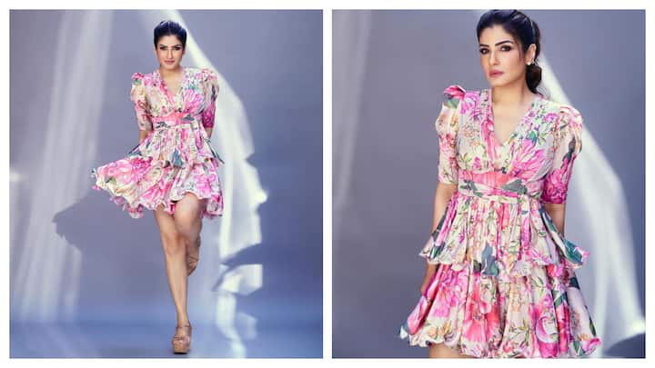 Actress Raveena Tandon on Tuesday treated fans to beautiful pictures of herself wearing a floral dress, and said she is feeling like a 'gulaab gulaab bo'.