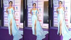 ઓફ શોલ્ડર થાઇ હાઇ સ્લિટ ગાઉનમાં કિયારા અડવાણીનો ગ્લેમરસ અંદાજ