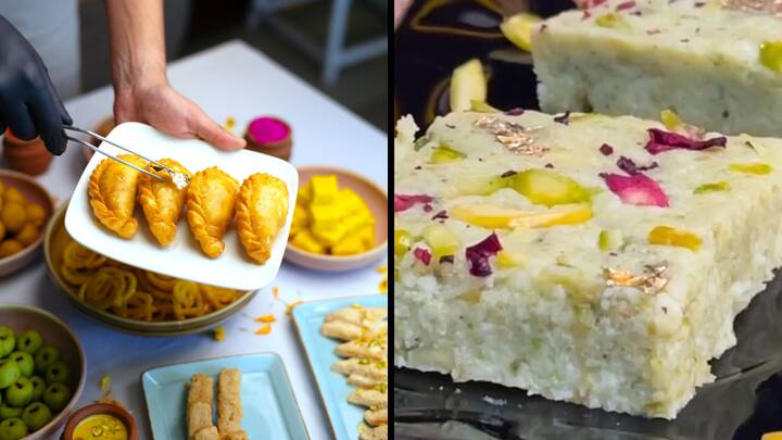 Holi 2024 Dessert Recipes Home Made desserts How to Make Gujiya Holi 2024: Dessert Recipes To Try On This Day
