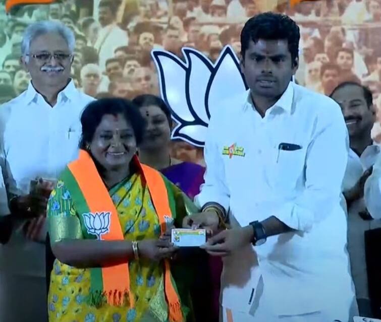 Tamilisai Soundararajan joined BJP again ahead Lok Sabha Election 2024 Tamilisai in BJP: கஷ்டமான முடிவு; இஷ்டப்பட்டு எடுத்தேன்- மீண்டும் பாஜகவில் இணைந்த தமிழிசை