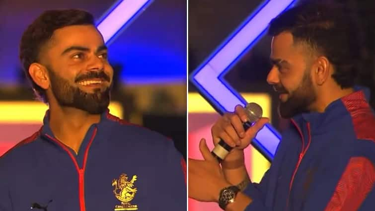 Virat Kohli King Embarrassed RCB Unbox Ipl 2024 Indian Premier League CSK vs RCB 'I Feel Embarrassed': Virat Kohli On Being Called 'King' At RCB Unbox Event Ahead Of IPL 2024 | WATCH