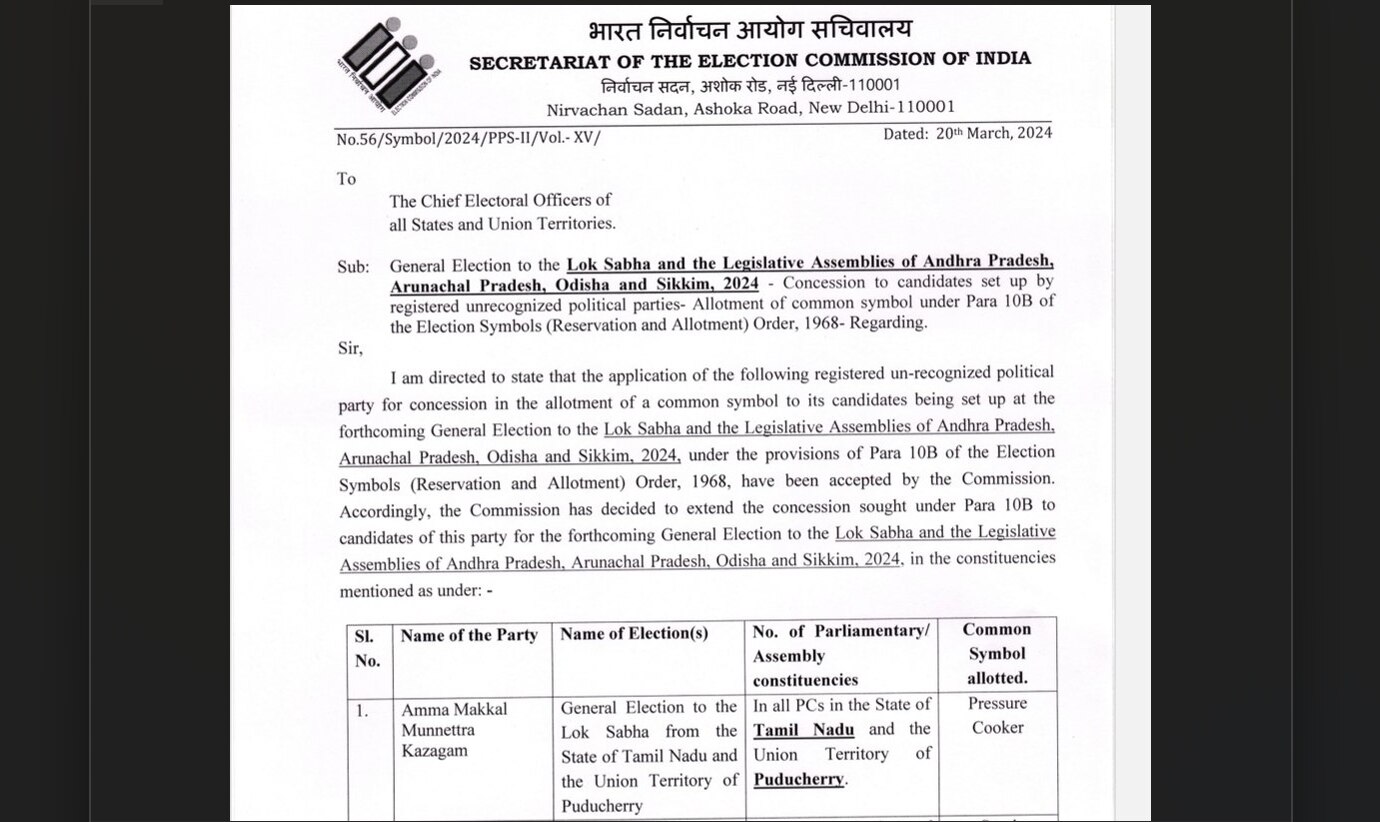 Ammk Symbol: அமமுக-விற்கு குக்கர் சின்னம் ஒதுக்கீடு; மகிழ்ச்சியில் டிடிவி தினகரன், அமமுகவினர்