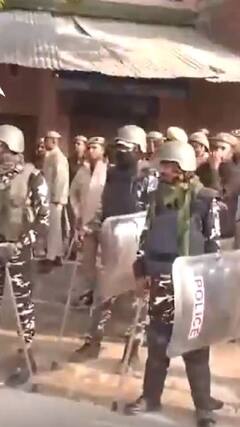 बदांयू में डबल मर्डर के बाद भारी फोर्स तैनात | abp news