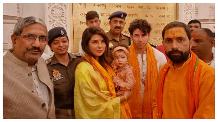 Pics Of Priyanka Chopra, Nick Jonas, Daughter Malti Marie At Ayodhya Ram Temple Priyanka Chopra, Nick Jonas Seek Blessings At Ram Mandir In Ayodhya With Daughter Malti Marie. See Pics