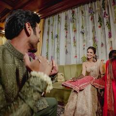 Pulkit Samrat Kisses Kriti Kharbanda In Pictures From Their Mehendi Ceremony