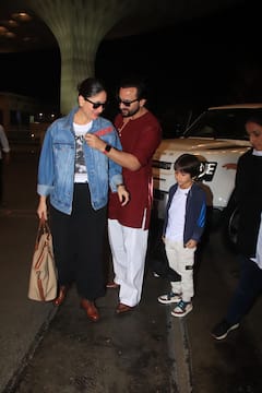 फैमिली के साथ घूमने निकले सैफ अली खान, करीना कपूर की जैकेट ने खींचा सबका ध्यान