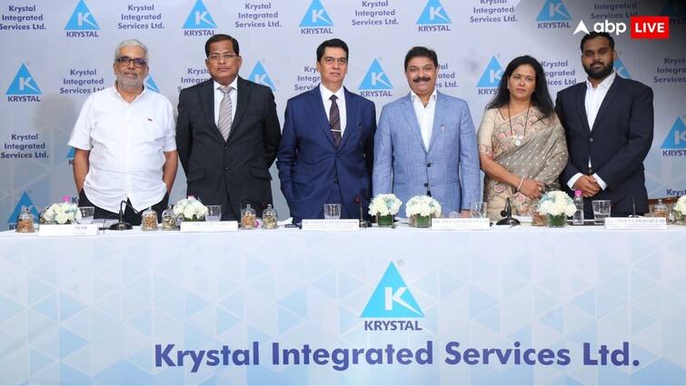 Krystal Integrated Services IPO Listing shares debut with 11 per cent premium on BSE and NSE Krystal Integrated Listing: क्रिस्टल इंटीग्रेटेड की प्रीमियम लिस्टिंग, पहले दिन निवेशकों ने कर ली कमाई