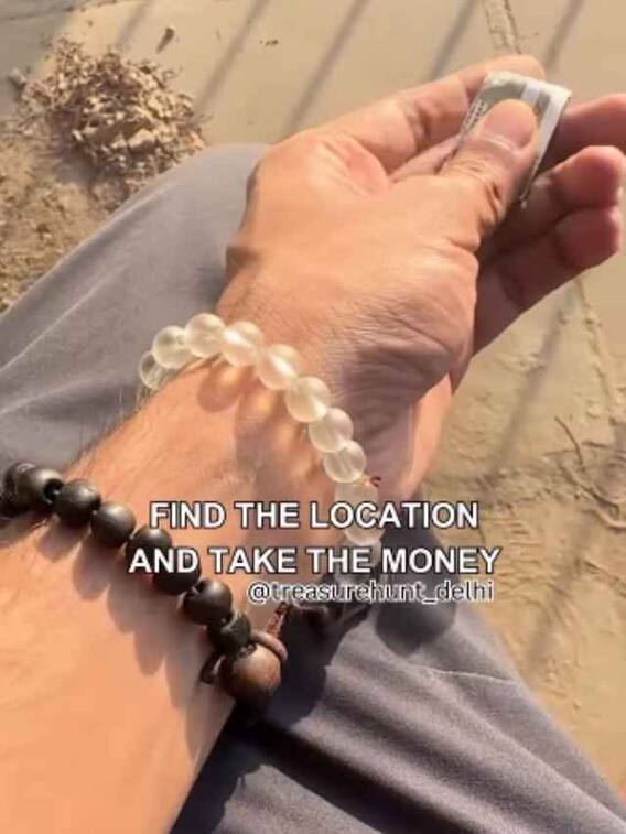 शख्स ने अलग अलग जगहों पर छिपाए 500 के नोट, दिया ये चैलेंज