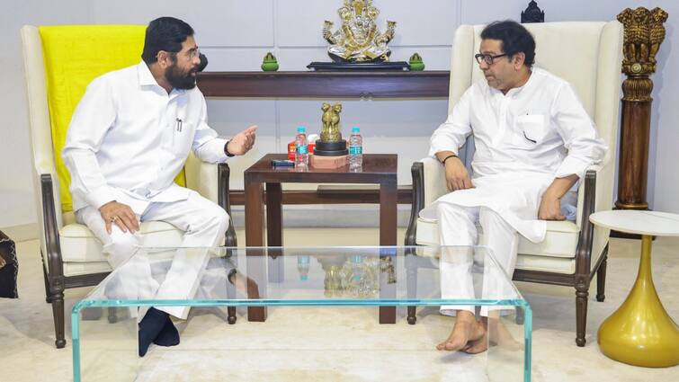 Raj Thackeray Meets Maha CM Eknath Shinde, Deputy CM Devendra Fadnavis Amid Alliance Buzz Raj Thackeray Meets Maha CM Eknath Shinde, Deputy CM Devendra Fadnavis Amid Alliance Buzz