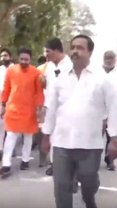 केंद्रीय मंत्री जी. किशन रेड्डी ने की लोगों से मुलाकात | abp news