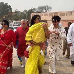 Priyanka Chopra ने पति निक और बेटी मालती संग रामलला के किए दर्शन, 'जय सिया राम'  के जयकारे के साथ शेयर की मंदिर की इनसाइड तस्वीरें