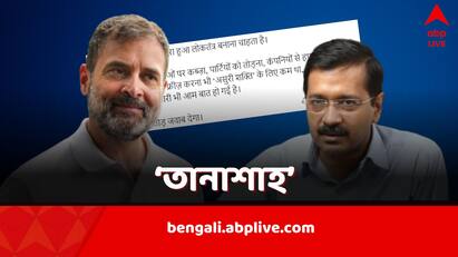 Rahul Gandhi reacts to the arrest of Arvind Kejriwal says INDIA will give befitting reply Rahul Gandhi: ভীত স্বৈরাচারী মৃত গণতন্ত্র দেখতে চায়, কেজরিওয়ালের গ্রেফতারিতে প্রতিক্রিয়া রাহুলের