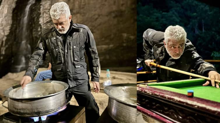 Good Bad Ugly actor ajith kumar playing billiard and cooking briyani viral video Ajith Kumar: பிரியாணி சமைப்பது முதல் பில்லியர்ட்ஸ் விளையாடுவது வரை.. வைரலாகும் அஜித் வீடியோக்கள்!