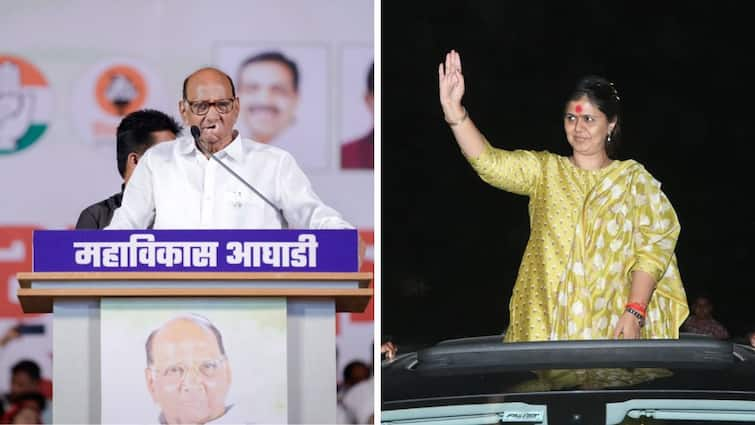 Beed Lok Sabha contest turning interesting Bajrang Sonawane joined Sharad Pawar led NCP Jyoti Mete and local youth leader Baban Gite also joined NCP sp abpp Beed Loksabha : शरद पवारांकडून बीडमध्ये मोठी चाल; लोकसभेला पंकजा मुंडेंसमोर तगडी लढाई!