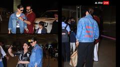 फैमिली के साथ घूमने निकले सैफ अली खान, करीना कपूर की जैकेट ने खींचा सबका ध्यान