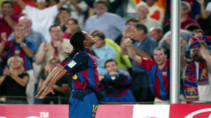 1. Iconic Debut Goal For FC Barcelona Against Sevilla FC In La Liga (2003)