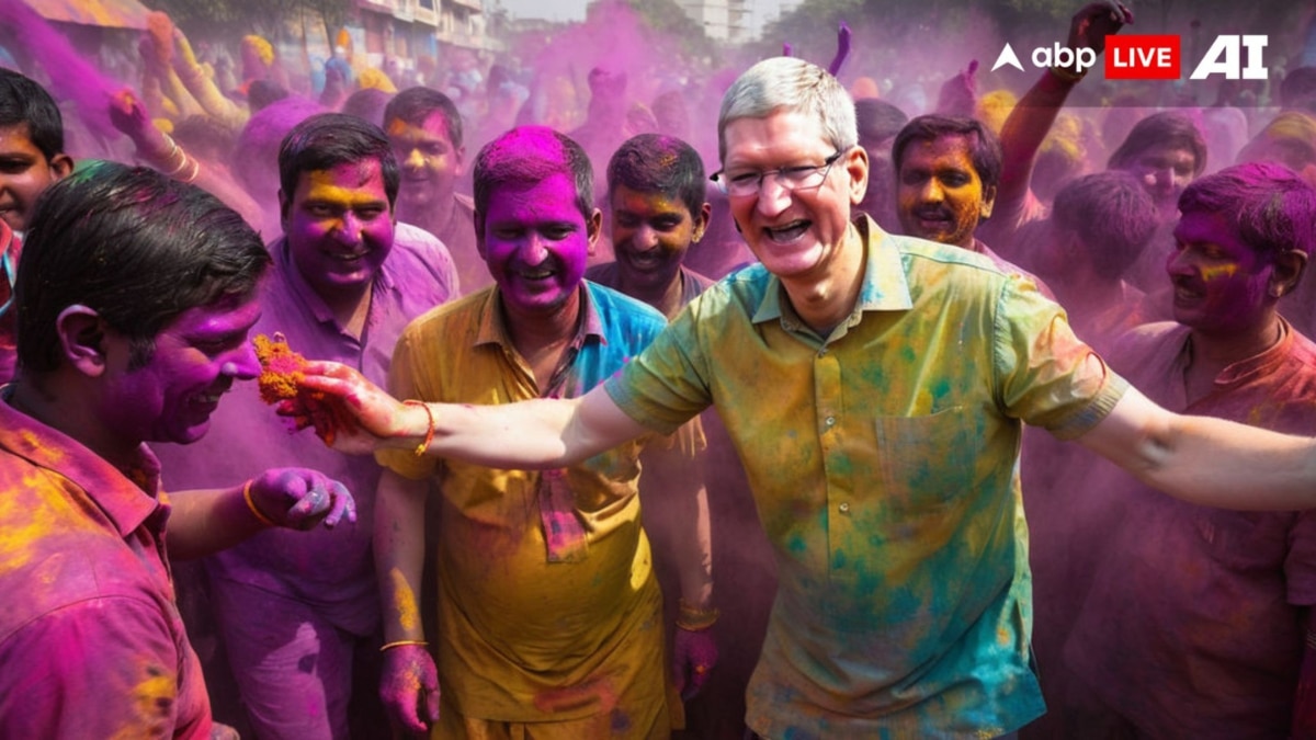 Steve Jobs to Elon Musk, artist shares AI-generated pics of famous  personalities playing Holi in Vrindavan - India Today