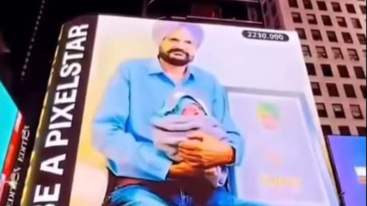 Sidhu Moose Wala Brother & father Features On Times Square Billboard; Fans React Sidhu Moose Wala's Father & Brother Feature On Times Square Billboard; Fans React