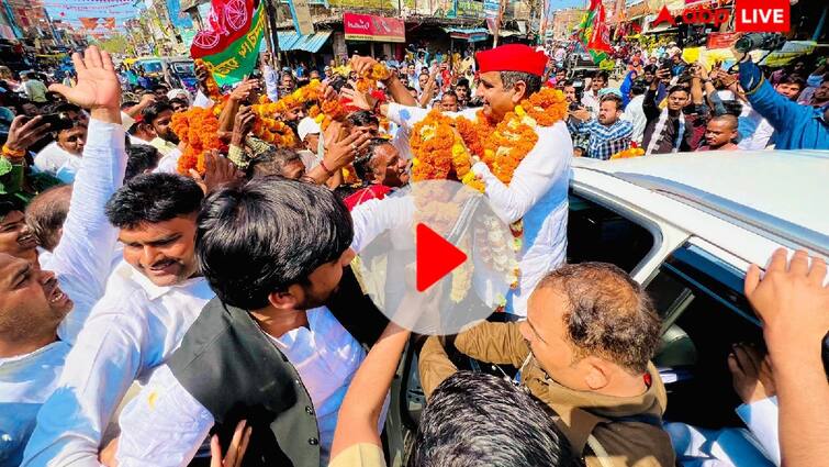 lok sabha Election 2024 UP Dharmendra reached Azamgarh after getting ticket Watch: टिकट मिलने के बाद पहली बार आजमगढ़ पहुंचे अखिलेश यादव के भाई धर्मेंद्र, यूं हुआ स्वागत, देखें Video
