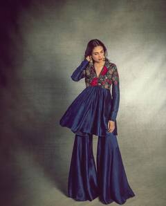 Aditi Rao Hydari Looks Eid Ready In Blue Sharara, See Pics