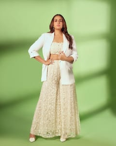 Huma Qureshi Gives A Contemporary Spin To Ethnic Fashion, Drops Pictures In White Co-ord Set